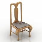 Muebles de silla de madera rústica