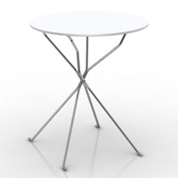 Ronde metalen salontafel 3D-model