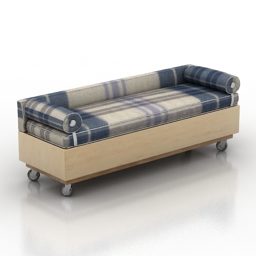 3д модель дивана-сиденья