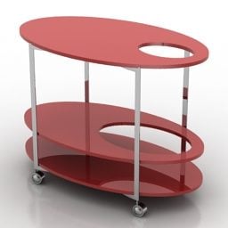 Modern Tea Table Tonin V1 3d model