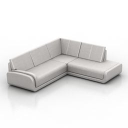 3д модель углового дивана Европа