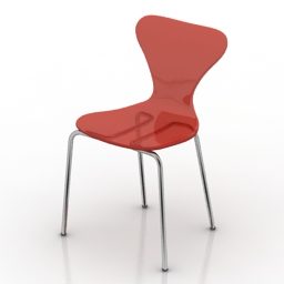 Minimalistisk stol 3d-modell