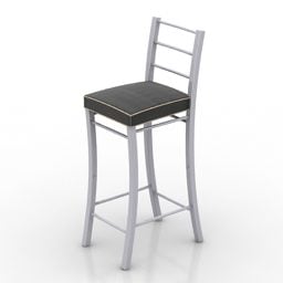 간단한 현대 바 의자 3d 모델