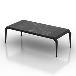 طاولة رخام مستطيلة موديل 3D