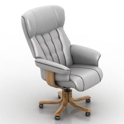 Wheels Armchair Office Furniture 3d model