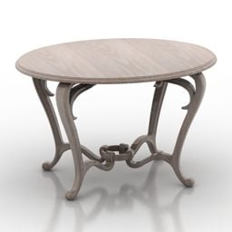 Tisch mit antiken Beinen, 3D-Modell