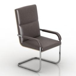 כורסא פשוטה משרדית דגם תלת מימד