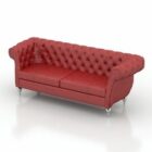 Sofa Red Chester Style