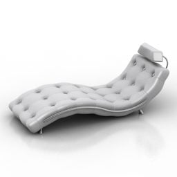 Domowy szary fotel wypoczynkowy Model 3D
