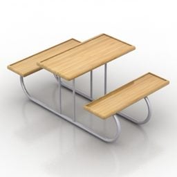 Study Bench 3d model