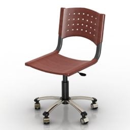 Tekerlekli Sandalye Basit 3d model