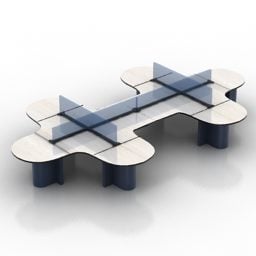 Divider Table Office 3d model