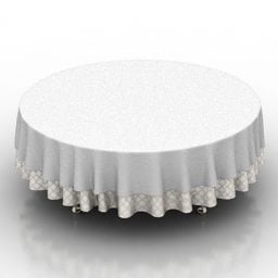 Restaurant Table Round Shaped 3d model