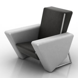 كرسي مثلث بذراعين نموذج ثلاثي الأبعاد