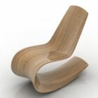 Curved Wood Armchair Jolyon