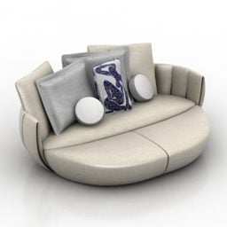ספה עגולה דגם 3D Mobella