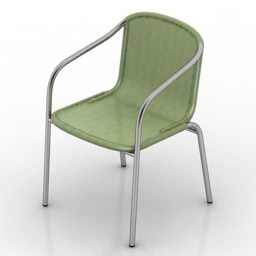 녹색 간단한 안락 의자 3d 모델