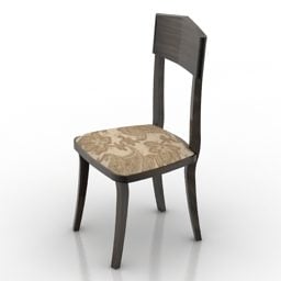餐厅普通木椅3d模型