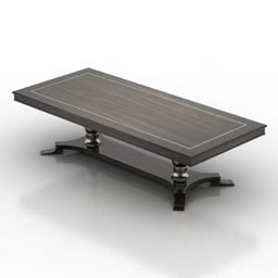 Starožitný obdélníkový stůl 3D model
