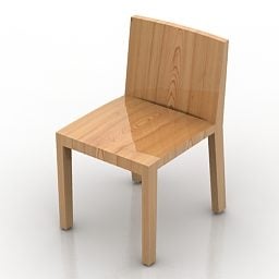 Шкільний дитячий стілець 3d модель