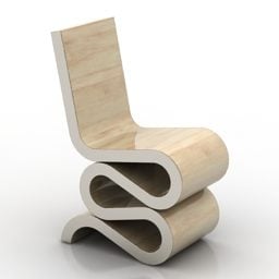 Chair Vitra Stylized S Shaped V1 3d model