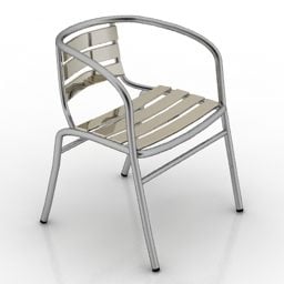 户外扶手椅3d模型