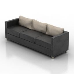 ספה תלת מושבית Linho דגם תלת מימד