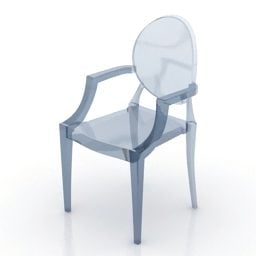 كرسي بلاستيكي شبح نموذج 3D