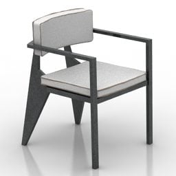 Fotel modernistyczny Cadeira Model 3D