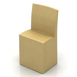 Restaurant Chair Box Style 3d model