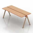 ミニマリストの木製テーブル