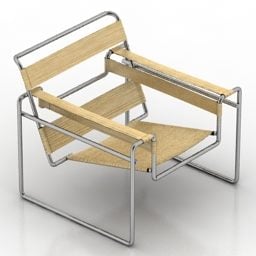 Modelo 3d de eslingas para cadeiras de tecido ao ar livre