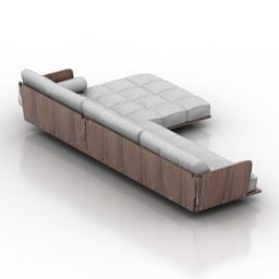 3д модель секционного дивана Cosmo