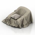 Bag Armchair With Cloth Covered
