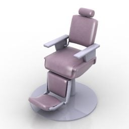 كرسي بذراعين لصالون تصفيف الشعر نموذج ثلاثي الأبعاد