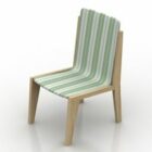 Outdoor Chair With Strip Pattern