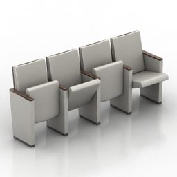 كرسي بذراعين Aresline نموذج ثلاثي الأبعاد