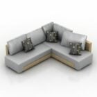 Corner Sofa Grey Color