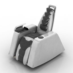 صندلی راحتی ماساژور برقی مدل سه بعدی