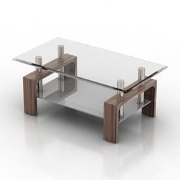 Glass Table Hoff 3d model