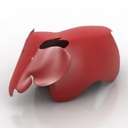 Kursi Anak Gajah model 3d