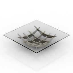 Vierkante tafel Atlas 3D-model
