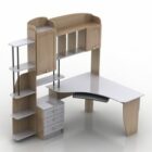 Work Table Pc Bookcase Combination