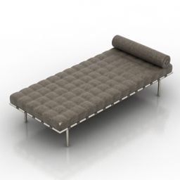 Divan Sofa Grey 3d model