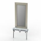 Antique Dressing Table With Mirror V1
