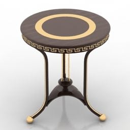 Round Decor Table Antique 3d model