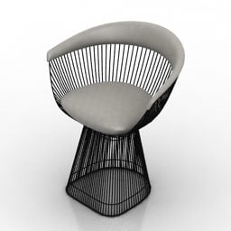 现代藤椅3d模型