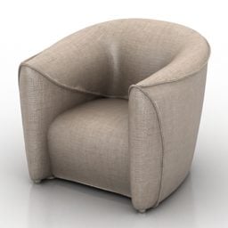 Sofa Lenestol Glatt 3d modell