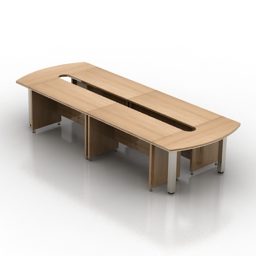 현대 사무실 테이블 회의 스타일 3d 모델