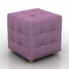 Upholstery Square Seat Purple